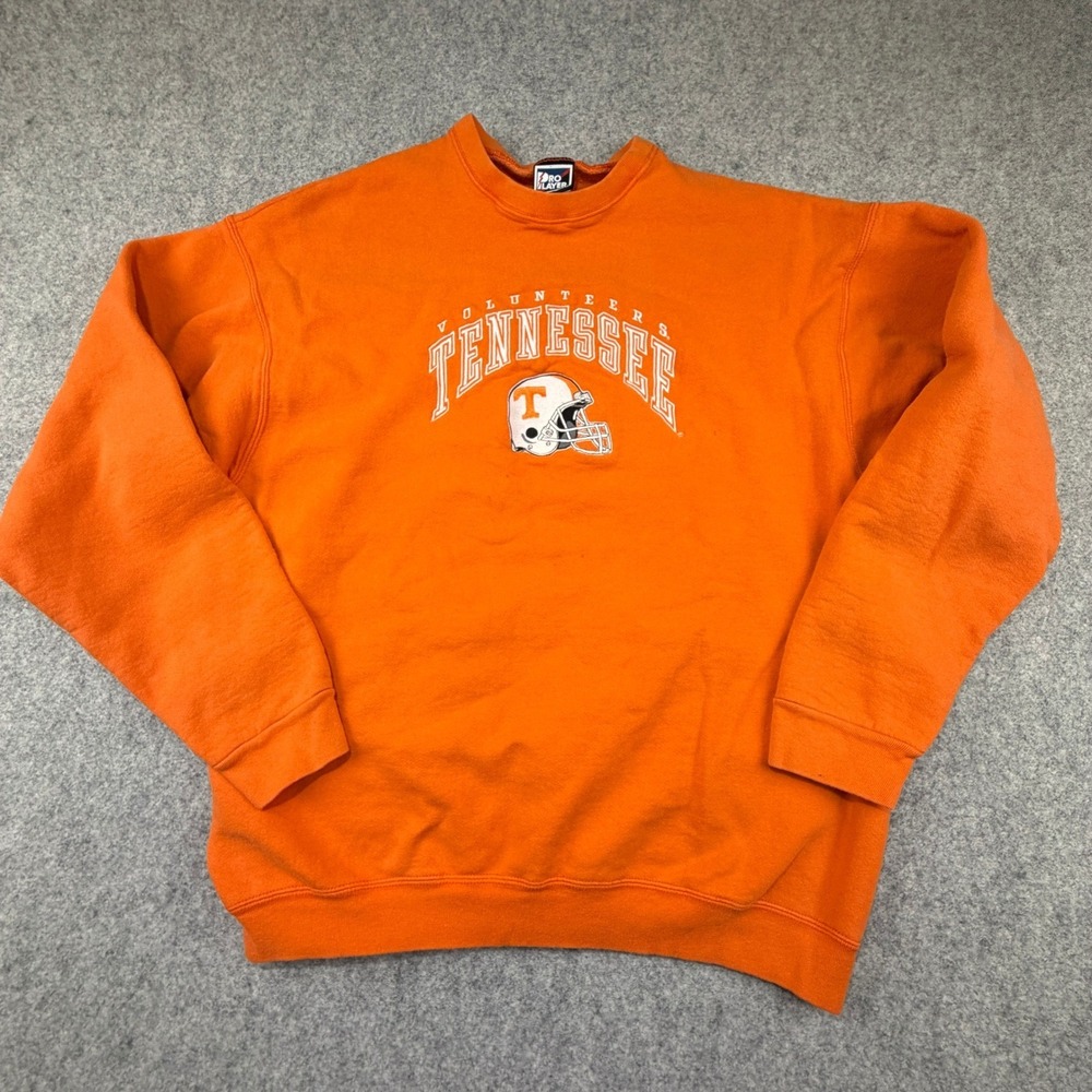 Vintage Pro Player Tennessee Volunteers Sweatshirt Mens XXL Orange NCAA Crewneck